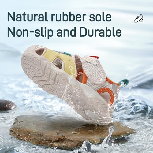 Image of TARANIS Boys Girls Outdoor Sport Sandals Closed Toe Water Beach Hiking Lightweight Athletic Summer Shoes