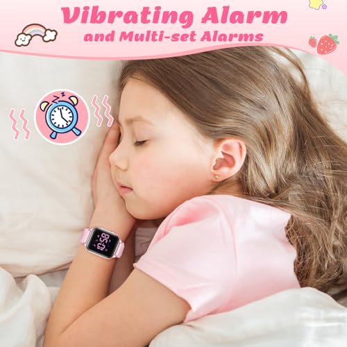 Image of LAVAREDO Kids Digital Watches for Boys Girls,Waterproof Sport Watch with Pedometer Stopwatch Vibration Alarm for Ages 5-13,No App Fitness Tracker Watch for Kids Teens Birthday Gifts