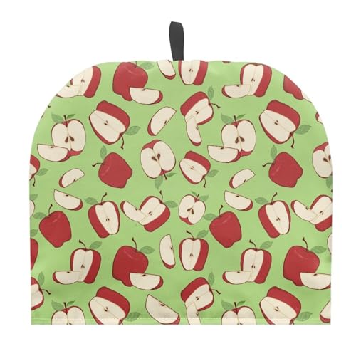 Image of Large Tea Cozy for Teapot Red Apple Print Extra Thick Tea Pot Cover Home Kitchen Decoration Insulated Teapot Cozy Dust Kitchen Accessories for Home Daily