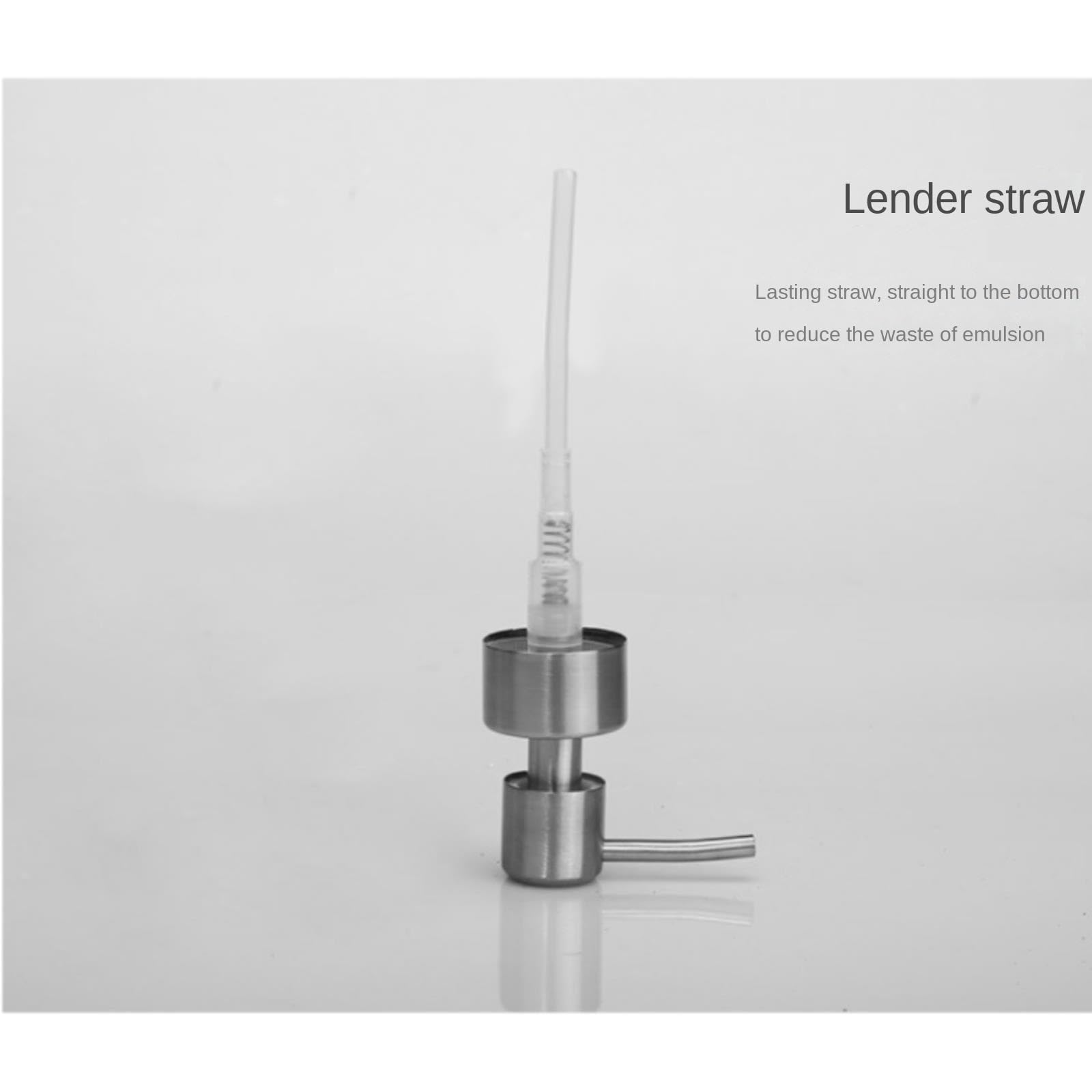 Dispensador de Jabón Líquido Dispensador De Jabón con Bomba Acero Inoxidable Y Acrílico For Líquido 350 Ml Botellas de Aseo
