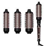 AraSyleon 3-in-1 Spazzola Termica Set, Accessori Rimovibili (32/38/45mm), Tecnologia Ioni Ceramica-Tormalina, Anti-Crespo, Perfetta come Spazzola Elettrica per Styling Rapido