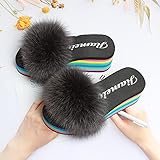 Zuecos Sanitarios Mujer,Pelo de Primavera y Verano Pelo Flip