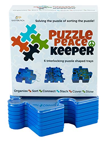 Jigsaw Puzzle Sorting Trays Puzzle Accessories, 6 Puzzle Sorting Trays Stackable, Puzzle Sort and go and Store in The Sorting Box. Jigsaw Organizer Puzzle Piece Trays.