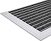 Produktbild Desan | Alu Fußmatte Ultra Mat | 22mm Aluminium Fußabtreter für Außen und Innen | Türmatte für die Haustür | Alu Rampe | Schmutzfangmatte in 3 Größen | Anthrazit | Textilrips | 60 x 90 cm