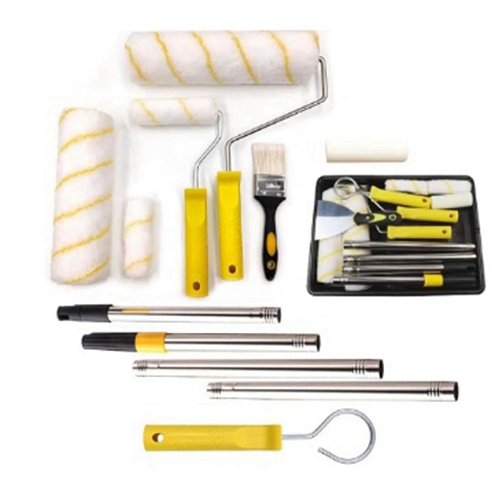 Littimoon 9 Inch Paint Roller Kit Roller Wall Painting Paint Brush Paint Brush Tool with Tray
