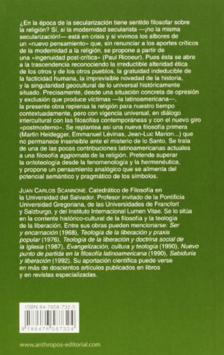 Religión y nuevo pensamiento : hacia una filosofía de la religión para nuestro tiempo desde América