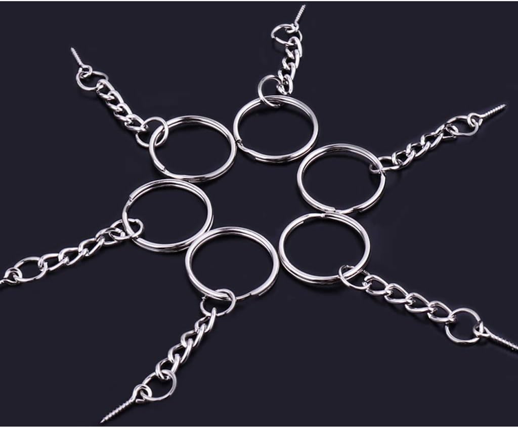 20Pcs/set For Key Chain Rings With Jump Rings Screw Eye Pins Keychain For Connector Jewelry Making Supply Tool image 5