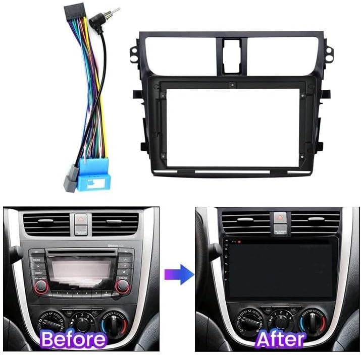 に適合する スズキ セレリオ 2015-2018年式 アンドロイド フレーム カーラジオフェイシア ダッシュダッシュボードフレーム