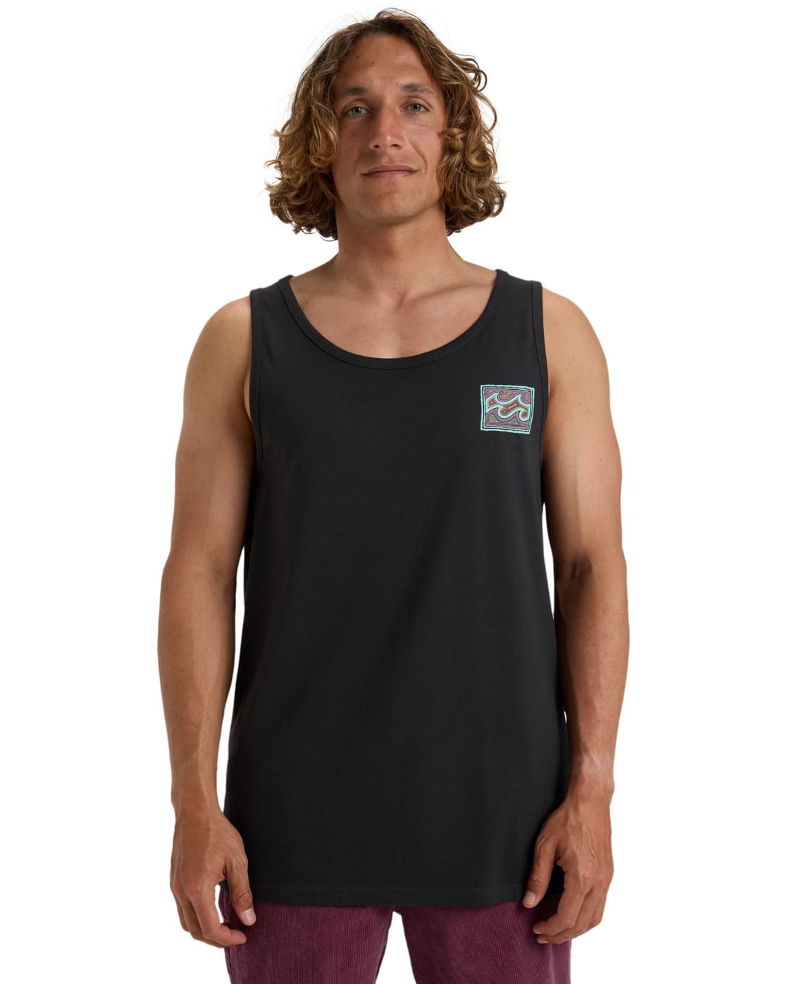 Billabong T Shirt Crayon Wave TK Young Mens Black XS