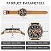 Imagen de BENYAR Relojes Hombre Cronografo Analógico Movimiento de Cuarzo Impermeable Luminoso Fecha Reloj Pulsera Hombre Banda de Cuero Negocios Casual Diseñador Relojes Elegante Regalo para Hombre