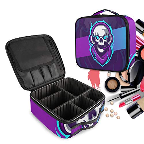 Organisateur de maquillage à cloisons amovibles grand sac