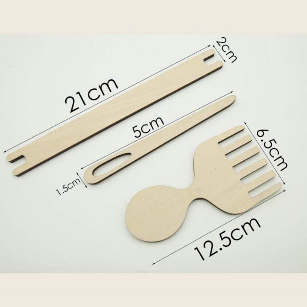 Curious Button Wooden Multi-Craft Weaving Loom for Kids and Adults | 28x28 cm Pine MDF Handloom Kit | DIY Yarn Weaving Frame for Beginners | Hand Craft Wooden Loom Tool 1