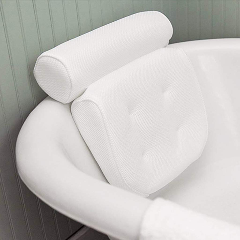 Almohadas para Bañera, Almohada para Bañera De SPA con 6 Ventosas Cabeza, Cuello, Espalda Y Hombros Almohadas para Bañera De Hidromasaje Jacuzzi Home SPA