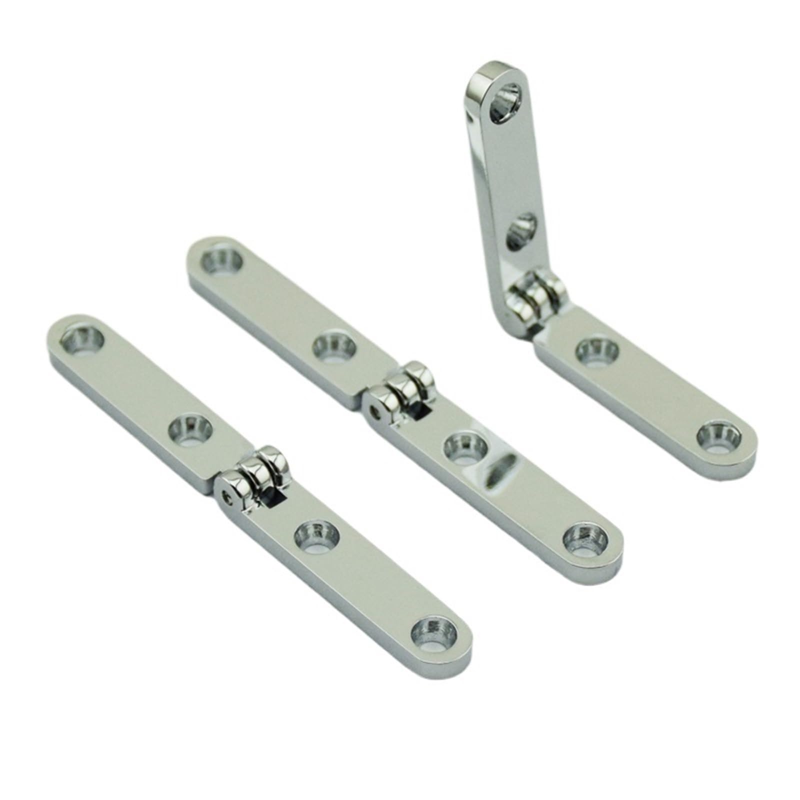 10pcs 54 * 6mm 180degree Flat Hinges for Jewlerycase Woodenbox Zinc Alloy Hinge with Screw(Golden)