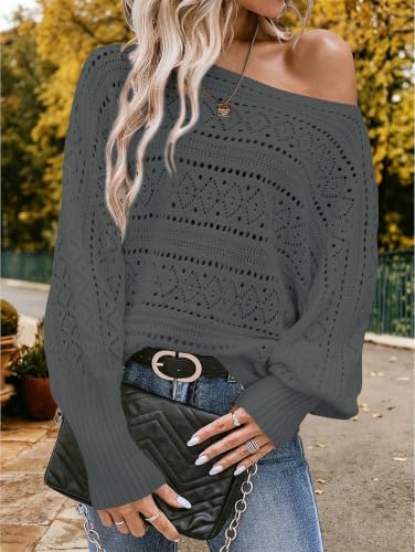 Image of Cakulo Womens Off Shoulder Oversized Pullover Knit Sweater