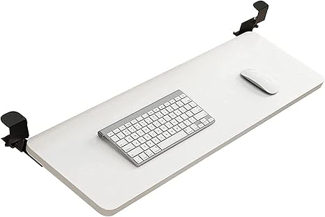 Amazon Co Jp スライド式キーボードトレイ クランプ式後付け 大型キーボードスライダー 机の下マウス収納 スペースを節約 スライド式 机の下 キーボードスライダー 52 65 75 25 Cm Color White Size 65x25cm 25 5x10inch 文房具 オフィス用品