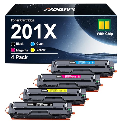 Toner HP 201A avec puce pack de 4 couleurs haute capacité pour des textes nets et précis