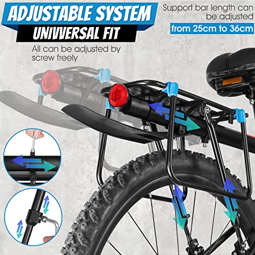 Icocopro Rear Bike Rack - 110Lbs Bike Cargo Rack With Fender, Aluminum Alloy Bicycle Rear Rack, Quick Release Waterproof Bike Rack For Back Of Bike, Touring Carrier Rack For Road Bike, Mtb #TOP4