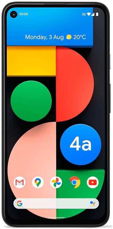 Google Pixel 4a Smartphone, 128GB Storage & Unlocked Cellular - Just Black (Renewed) | Renewed