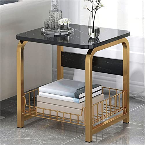 Mesa de Centro Mesa Auxiliar Mesa de Centro Moderna con Estante de Almacenamiento,Mesa de Centro pequeña Multifuncional Dormitorio Cama Mesa pequeña,Sala de Estar,Estudio,Dormitorio,Una Mesa