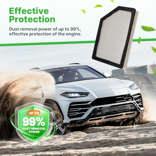 Image of 2PCS Engine Air Filter Fit for 2020-2026 Silverado 2500HD /3500HD
