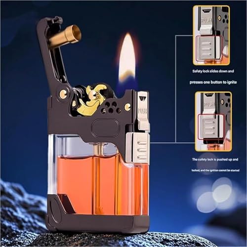 Encendedor de queroseno transparente contra viento para velas 4