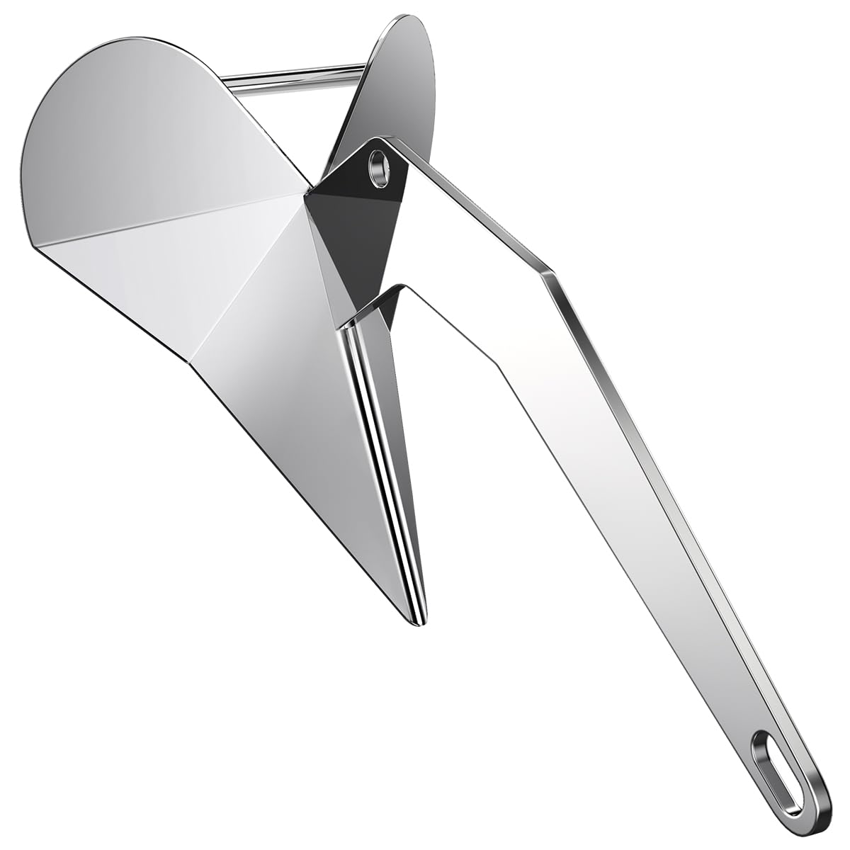 FUCNEN Delta Anchor 316 Marine Grade Stainless Steel Boat Anchor 11 lb 13 lb 16 lb 22 lb 33 lb 44 lb Heavy Duty Triangular Plow Anchor for Pontoon