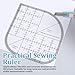 Rulers for Quilting and Sewing, Quilt Ruler Curved Corner Cutter Ruler Acrylic Quilting Templates for DIY Sewing