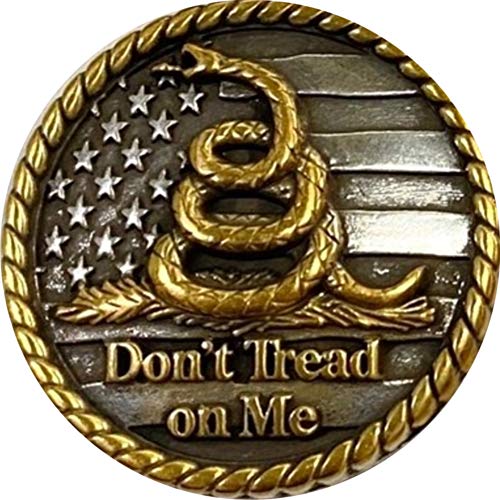 Wholesale Lot of Don't Tread On Me 1 1/4 Diameter Screw Back Conchos with Screw (1)