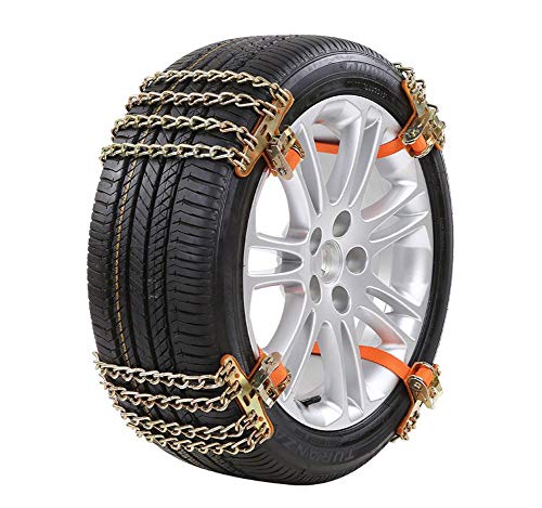 Cadenas De Nieve Para Neumáticos, Nieve Espiral Con 4 Cadenas Cadenas De Nieve Universales Para Ruedas De Automóviles Con Ancho Para La Mayoría De Los Automóviles / SUV / Camiones, Cadenas De Segurida