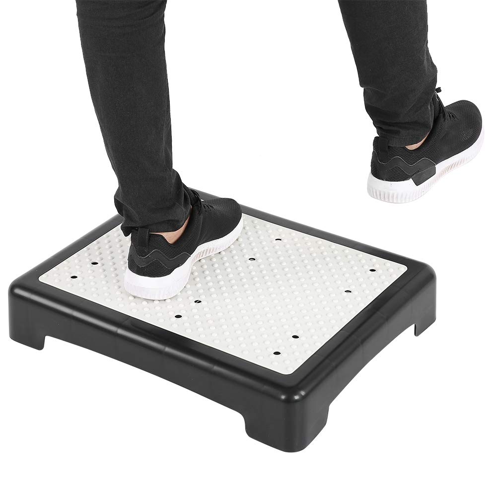 Hidyliu Taburete Duradero para Interiores y Exteriores para Ancianos y Niños, Escalón de Movilidad Antideslizante, Plástico, 19,7x15,7x3,5 Pulgadas
