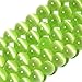 6mm Round Light Green Cat Eye Glass Beads Strand 15 Inch Jewelry Handmade DIY Beads