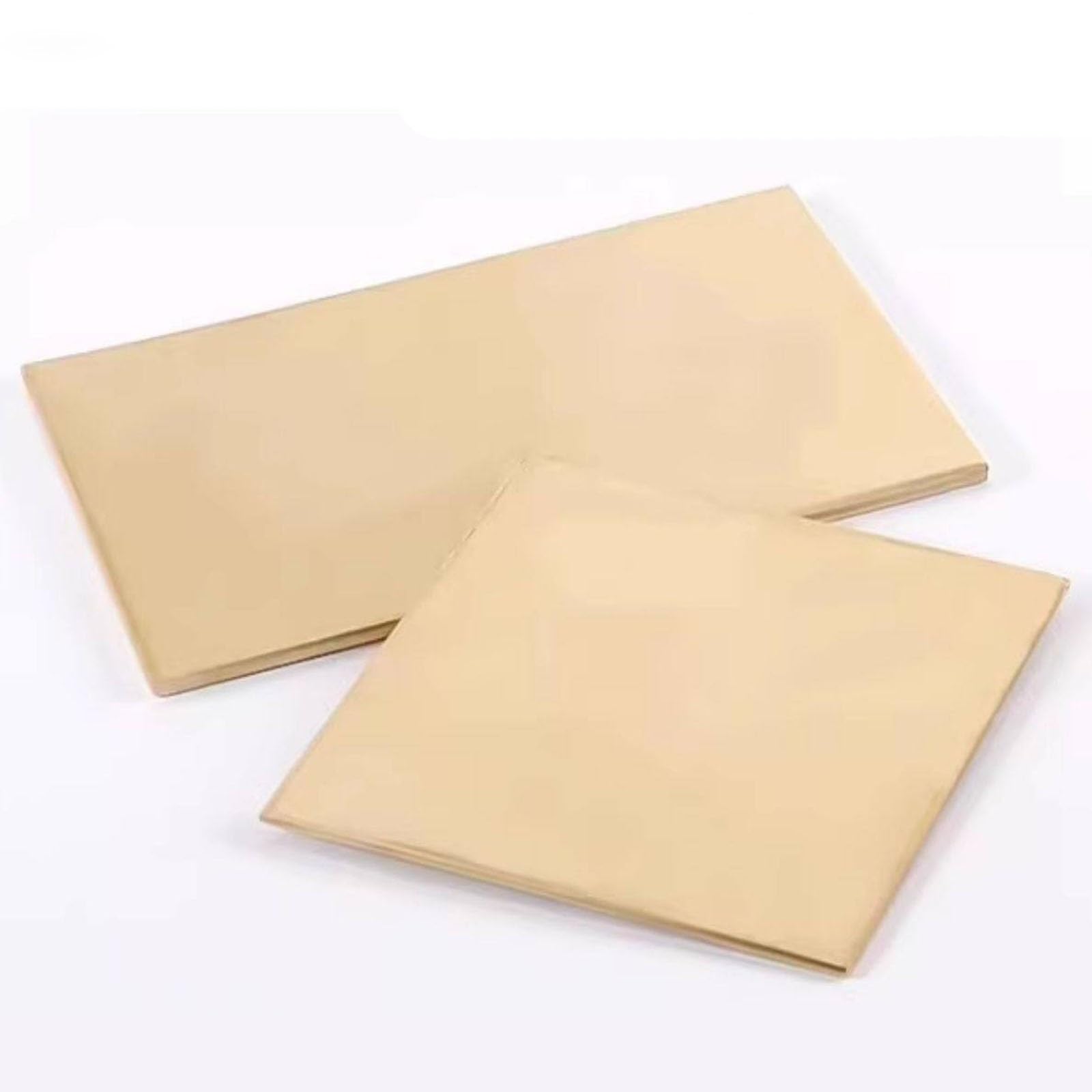 Einteilige helle, flache Messingplatte | DIY-Herstellung von Namensschildern, industriell geschnittene Kupferplatte(400*500*1.5mm)