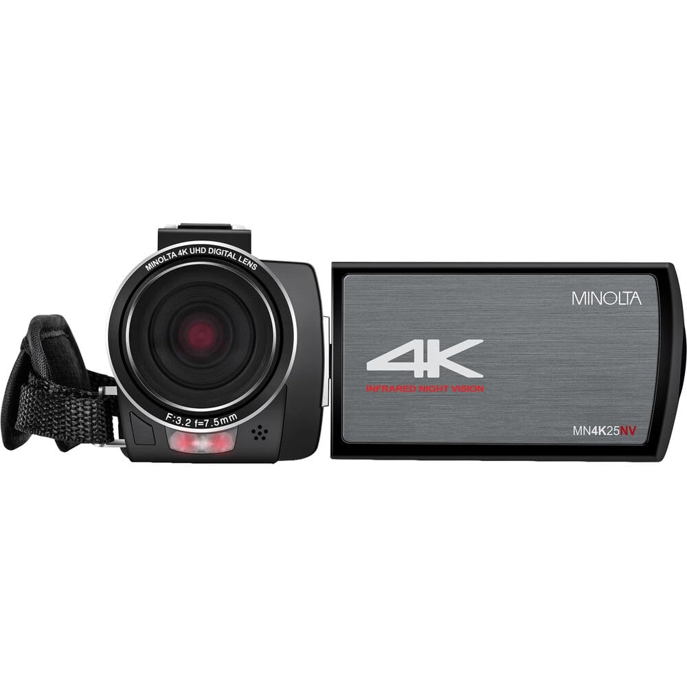 ❤️新品❤️ 4Kビデオカメラ 44MP IRナイトビジョン バッテリー2個 4K