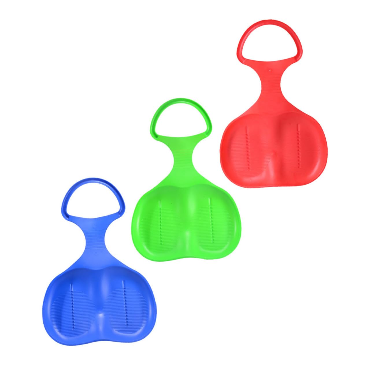 KOMBIUDA 3Pcs Skiing Pad Lightweight Board for Outdoor Fun for Sledding Durable Design with Non Slip Handle for Easy