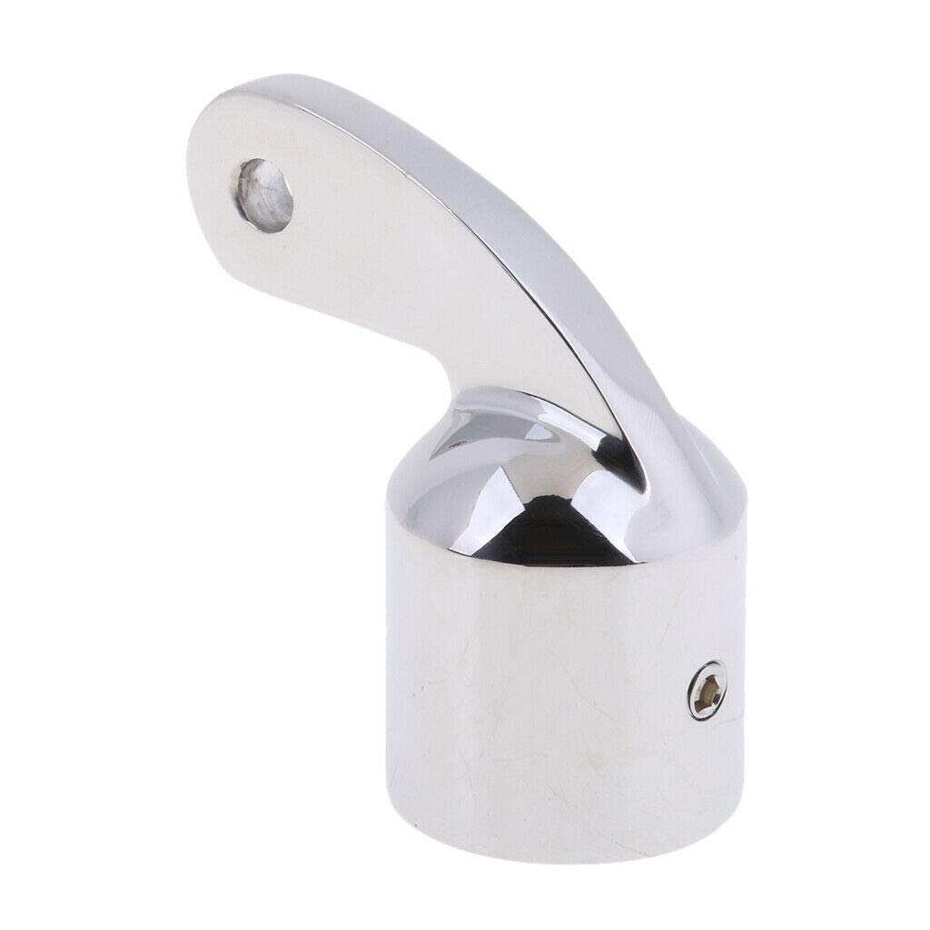 WowObjects® 120 Degree 25mm Eye End Cap Bimini Top Fitting Hardware 316 Stainless Steel