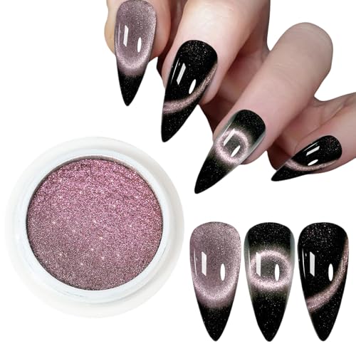 9d猫のアイネイルパウダーミラーエフェクト磁気粉輝く色素粉の爪アートパウダーネイルアートデコレーション