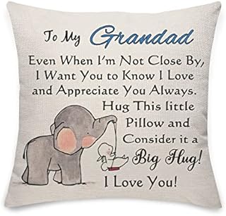COEROW Nanny Grandma Gift From Granddaughter Grandson,Hug Cushion Cover Sofa Throw Pillow Covers Pillowcases Pillow Protectors to Nanny for Mothers Day Christmas Birthday Reminder Gifts (Nanny)