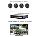 InstallerCCTV Video Quad Color 4CH Multiplexer 2 BNC Output with Remote Control and Free 1Amp Power Adapter…