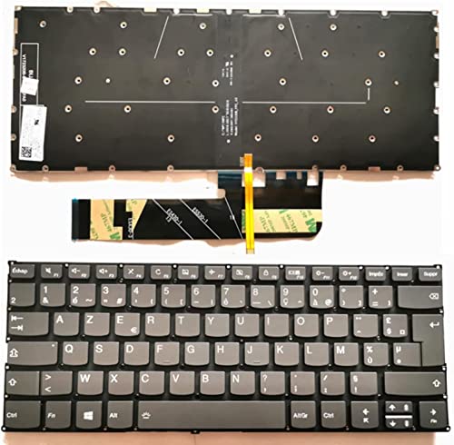 Clavier AZERTY français de remplacement pour Lenovo Yoga 530-14ARR usé