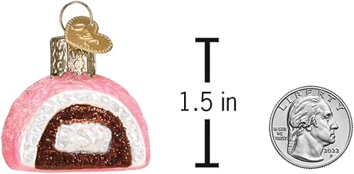 Miniatura 5 de Old World Christmas Mini adorno de vidrio soplado Snoball para árbol de Navidad