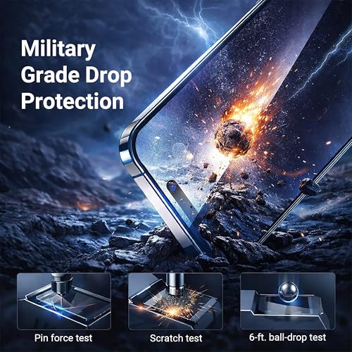 Image of Premium Tempered Glass for iPhone 17 Pro (6.3 Inch) | 9H Hardness, Edge-to-Edge Protection, Case Friendly, Bubble-Free & HD Clear View