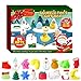 Ysimee 2022 Fidget Adventskalender 24 Stück mit Geschenkbox, Micro Lovely Christmas Silikonpuppe Angst Stressabbau Spielzeug, Kinder Erwachsene