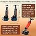 WYBYYDS Cordless Electric Floor Scrubber, 36V 10.5Ah Power Industrial Floor Scrubber, 4L+6L Tank Capacity, for Warehouse, Factory and Supermarket 116x43x36cm Grey