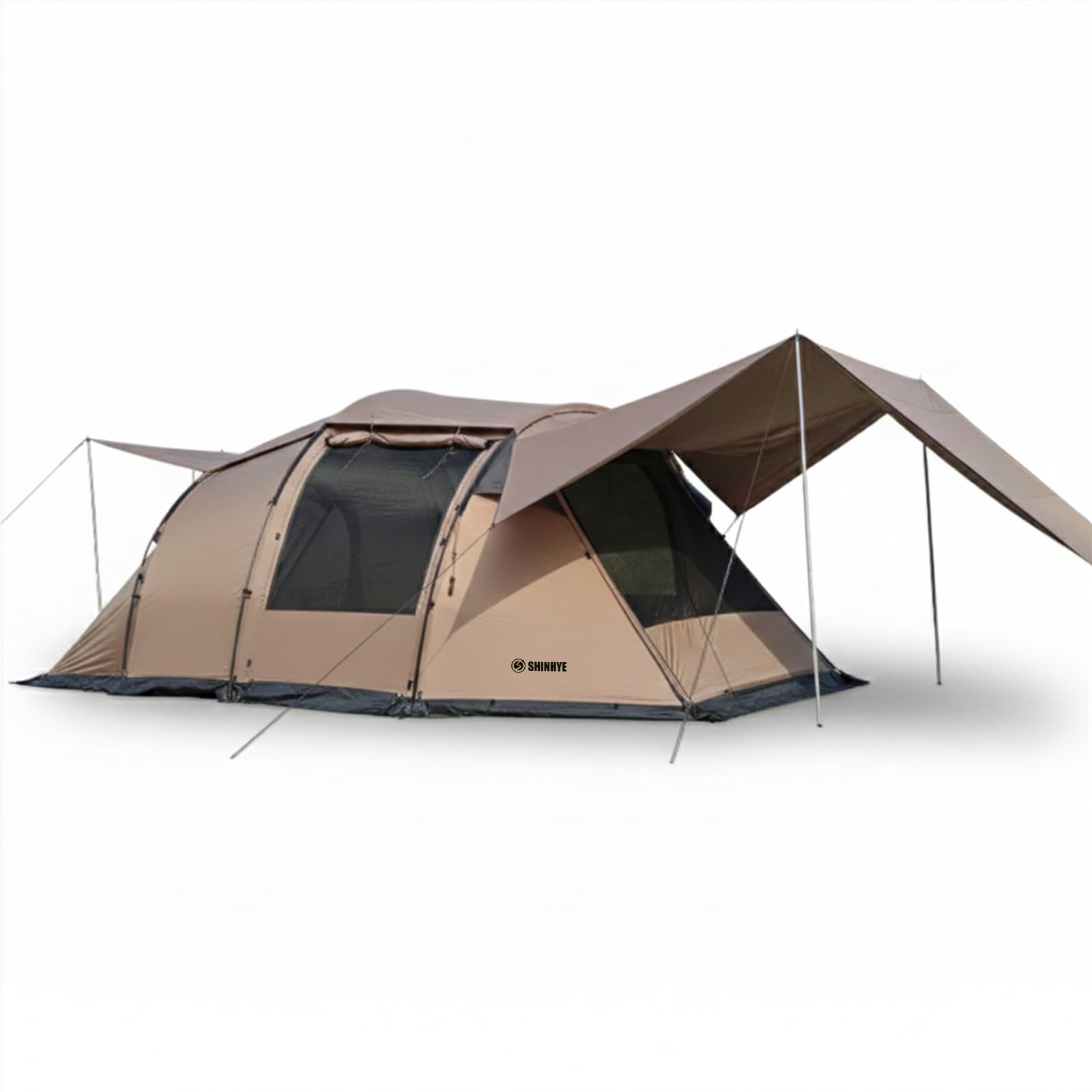 Amazon.co.jp: ShinHye トンネルテント 2ルーム テント ツールーム