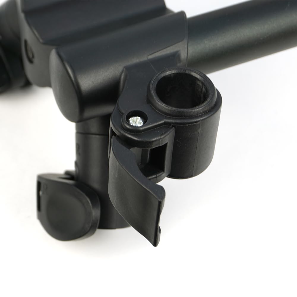 Hirisi Tackle Fishing Rod-Pod - Soporte para cañas de pescar de aluminio y soporte para caña de pescar con bolsa para la pesca de carpa, soporte para cañas de pescar con altura y ancho ajustable