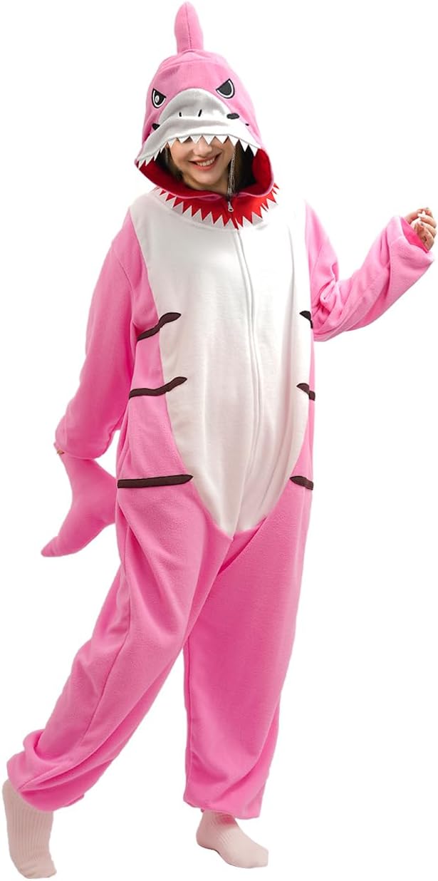 vavalad Shark Onesie Adult Shark Halloween Costumes Cosplay