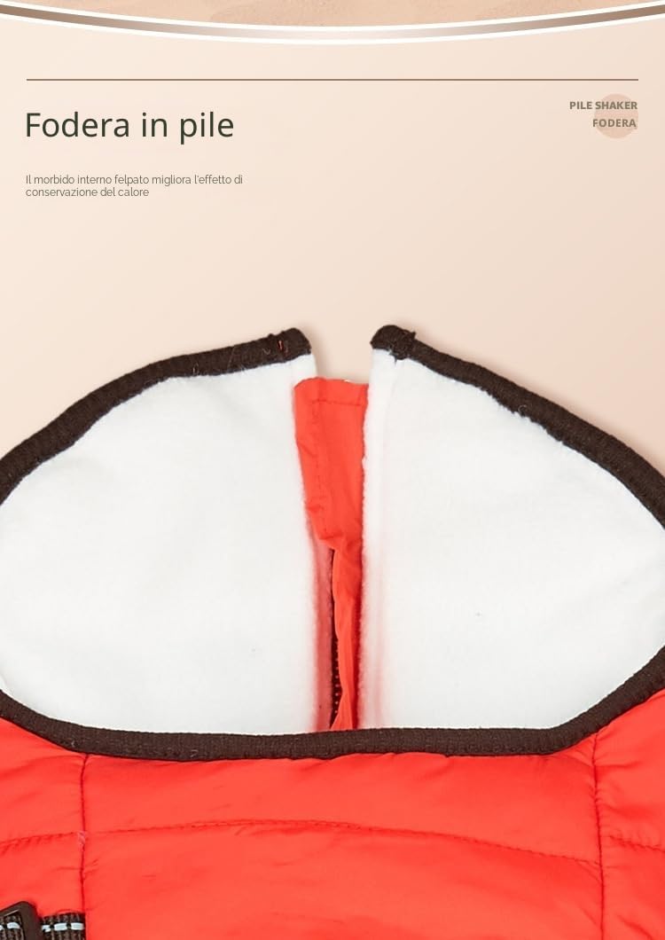 Cappotto invernale caldo per cani, giacca invernale imbottita in pile riflettente per cani con imbracatura integrata, impermeabile, antivento con cerniera (verde, XXL)