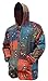 Shopoholic Fashion Mens Plain Patchwork Grandad Hoodie Shirt(XL) Multicoloured