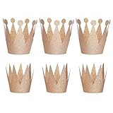 TOYMYTOY Geburtstag Krone Hüte Prinz Prinzessin Party Hüte Kronen Hut Kinder und Erwachsene Party Dekorationen 6pcs